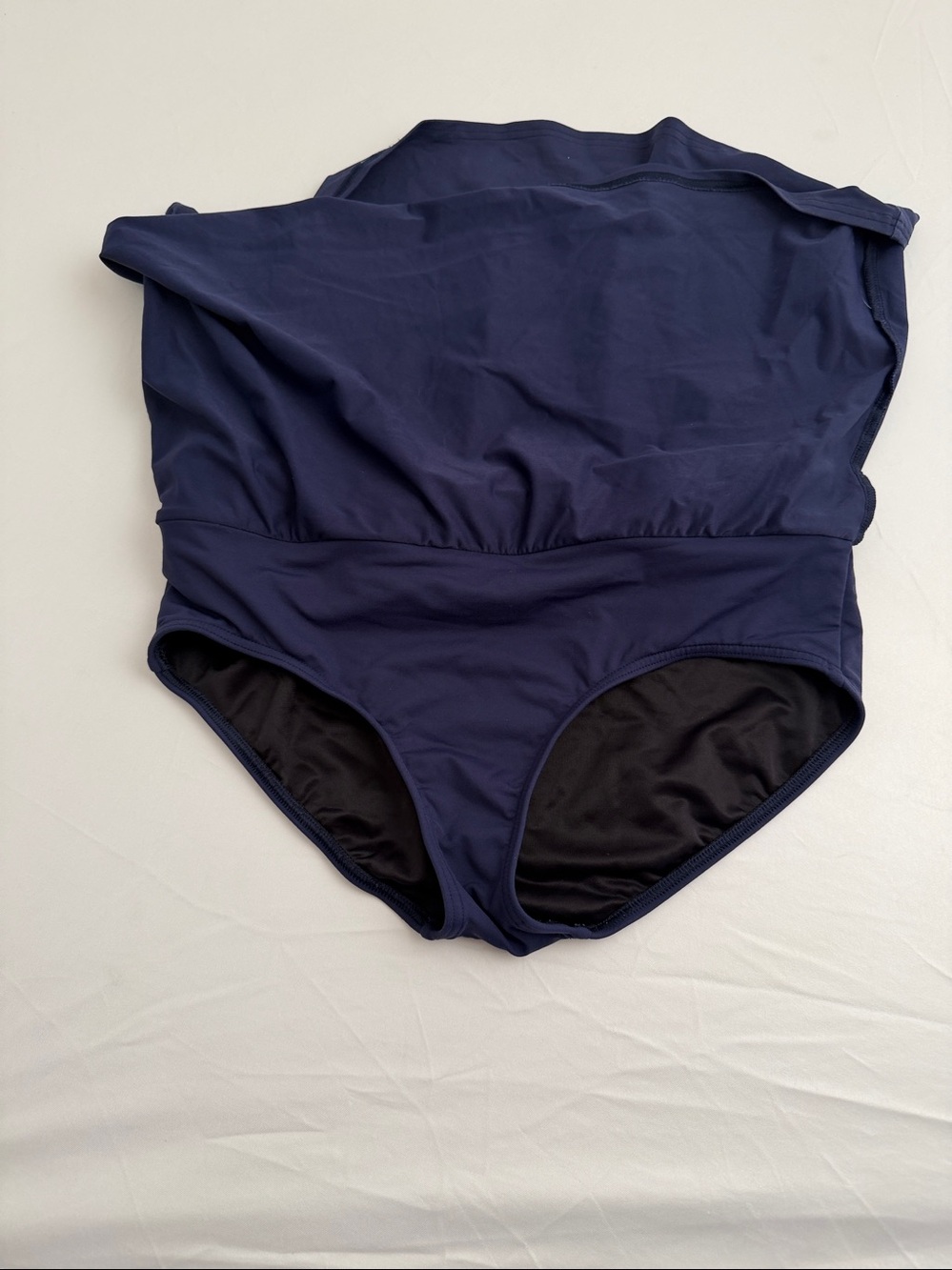 Lands End Deep Sea Navy Blue skirt swim bottom 8 - Picture 4 of 7